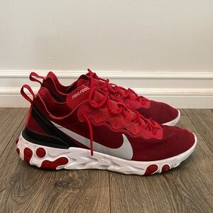 Nike React element 87 running shoes Red Sz 10.5 used